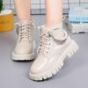 Koreanische version des Britischen stil kinder Martin stiefel retro mädchen leder stiefel kurze stiefel