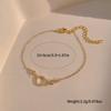 Korean Style Minimalist Zirconium Titanium Steel Bracelet - Retro Internet Celebrity Fashion