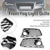 Pair Front Bumper Fog Light Lamp Frame Grille Covers Fit RS7 2014-2018