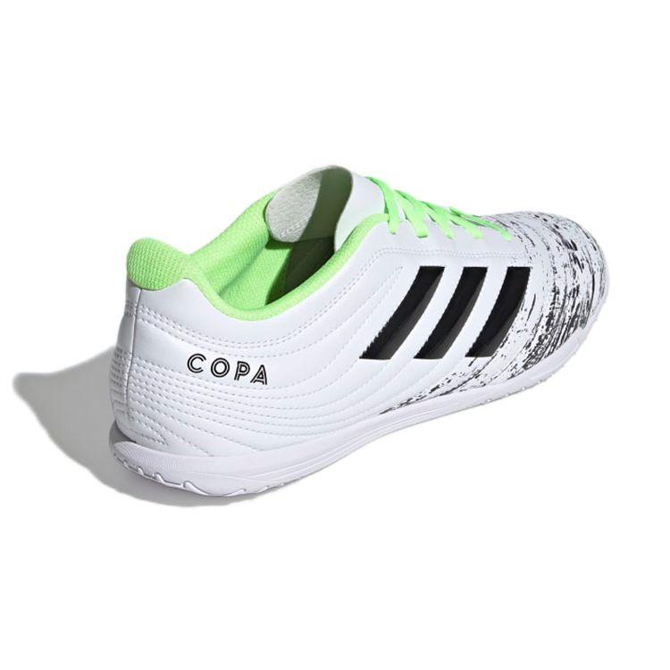 Adidas Copa 20.4 In Football Shoes Lightweight Durable Low Top Men Football Shoes White Black Green EF1771