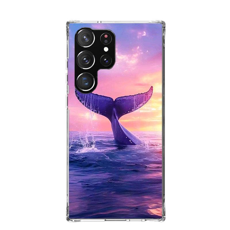 Humpback Whale Sea Giant Phone Case For Samsung Galaxy S26 S25 Edge S24 S23 FE S22 Ultra S21 Plus S20 + Fundas Cover Coque Galax