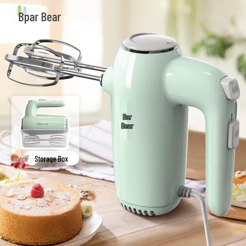 Bear Electric Hand Mixer with Storage CN plug (adapter included)