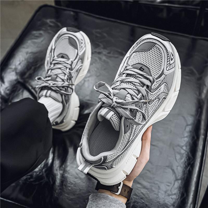 Big head and wide feet summer new mesh running sneakers dad shoes
