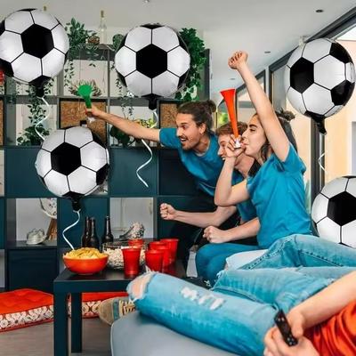10~30Pcs 18 Inches Soccer Balloons Soccer Themed Party Decor Soccer Ball Balloon For Birthday Sports Graduation Party Decoration