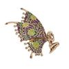 Delicate Floral Faerie Brooch Alloy Pin Featuring Butterfly Wing Elegant Suit Accessory Women Fashion Jewelry