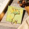 with Metal Chain Pendant Metal Leaf Bookmark Leaf Shape Stationery Supplies Maple Leaf Bookmark Reading Gift