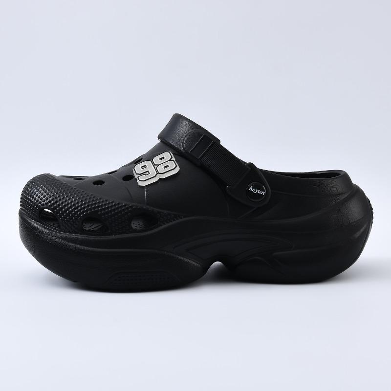 Hole shoes men's new summer wear non-slip bag head thick-soled casual sports big head slippers