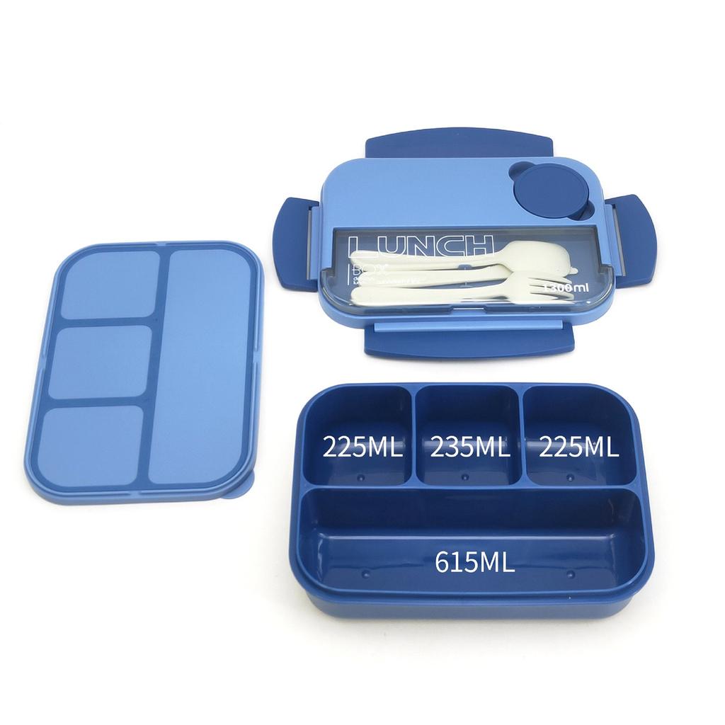 Four-compartment Student Lunch BoxWith Seasoning Box  Worker Microwave Heating Lunch Box Student Special Compartment Lunch Box