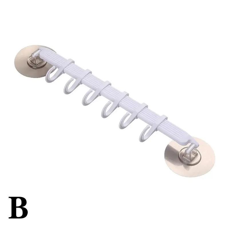 

2 шт. Синий Белый Розовый Крючок на присоске 6 рядов для кухни ванной угла подвесной без следов крючок-вешалка 2pcs