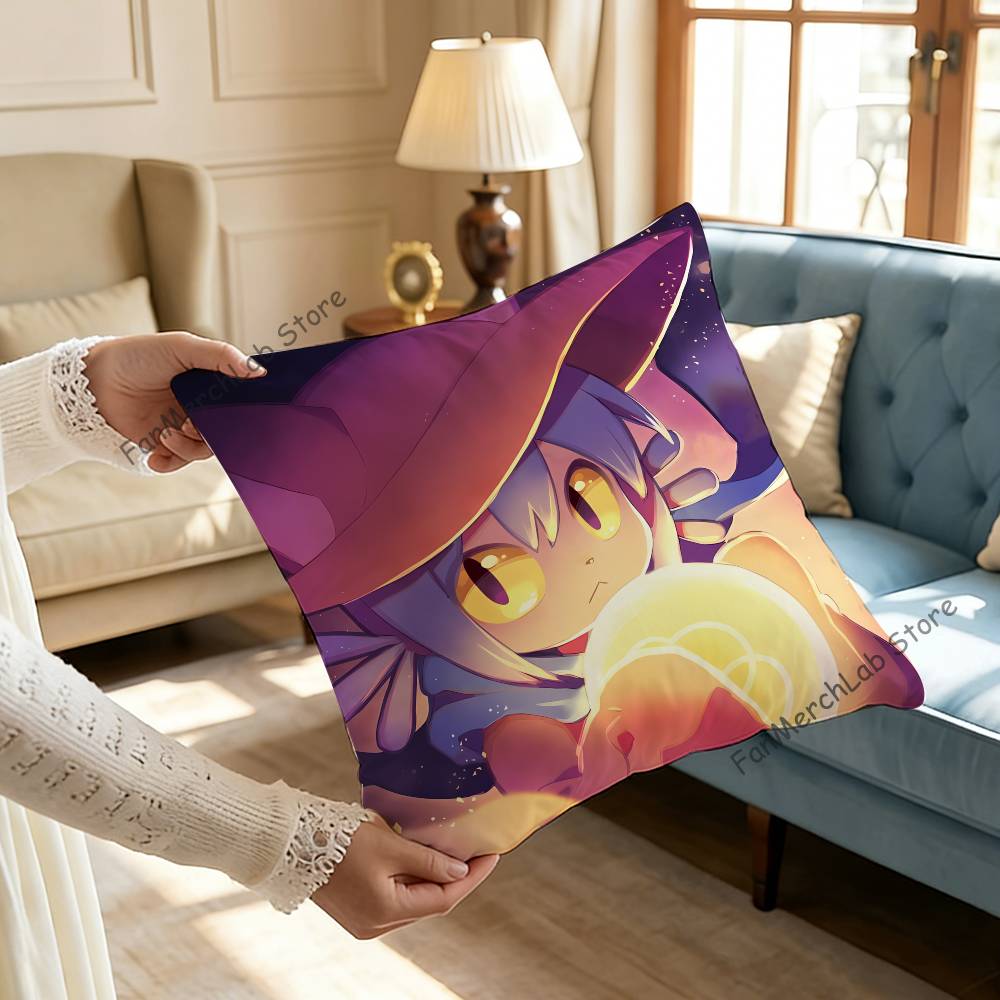 Anime NNiko OOneshotS Printed Pillow Cover Cushion Case Simple Sofa Pillow Case No Pillow Core