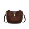 New Autumn and Winter Saddle Bag Crossbody Bag High-end Suede Casual Retro Shoulder Bag