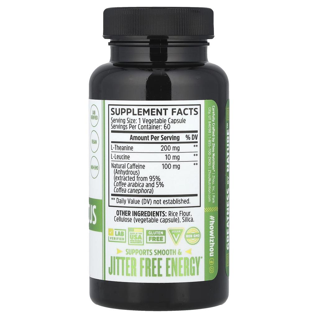 Increased Focus & Energy, 60 Veggie Capsules