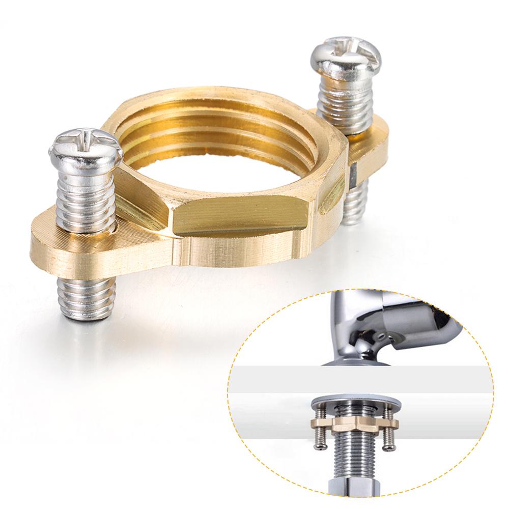 1Set Brass Faucet Fixing Tool Set O Type Fastener Antiloosing Faucet Repair Kit Mounting Nut Kit Lock Nut Wash Basin Tool Set
