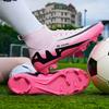 Fashion Pink Soccer Boots Men Professional Lightweight Sock Men's Football Shoe Outdoor Non-slip Original Football Boot Sneakers