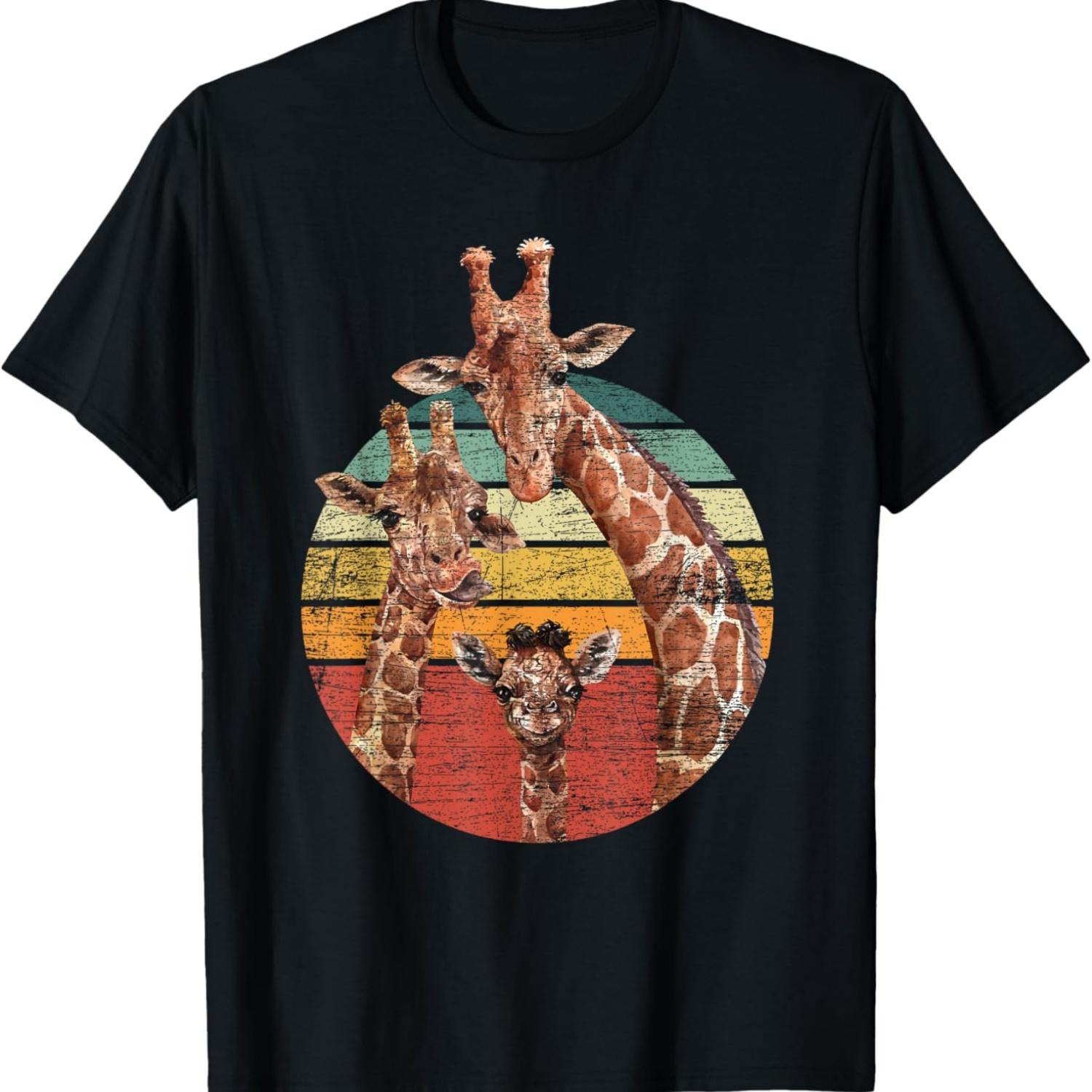 

Семья Любителей Животных Африканское Сафари Жираф Футболка XXXXXL чёрный