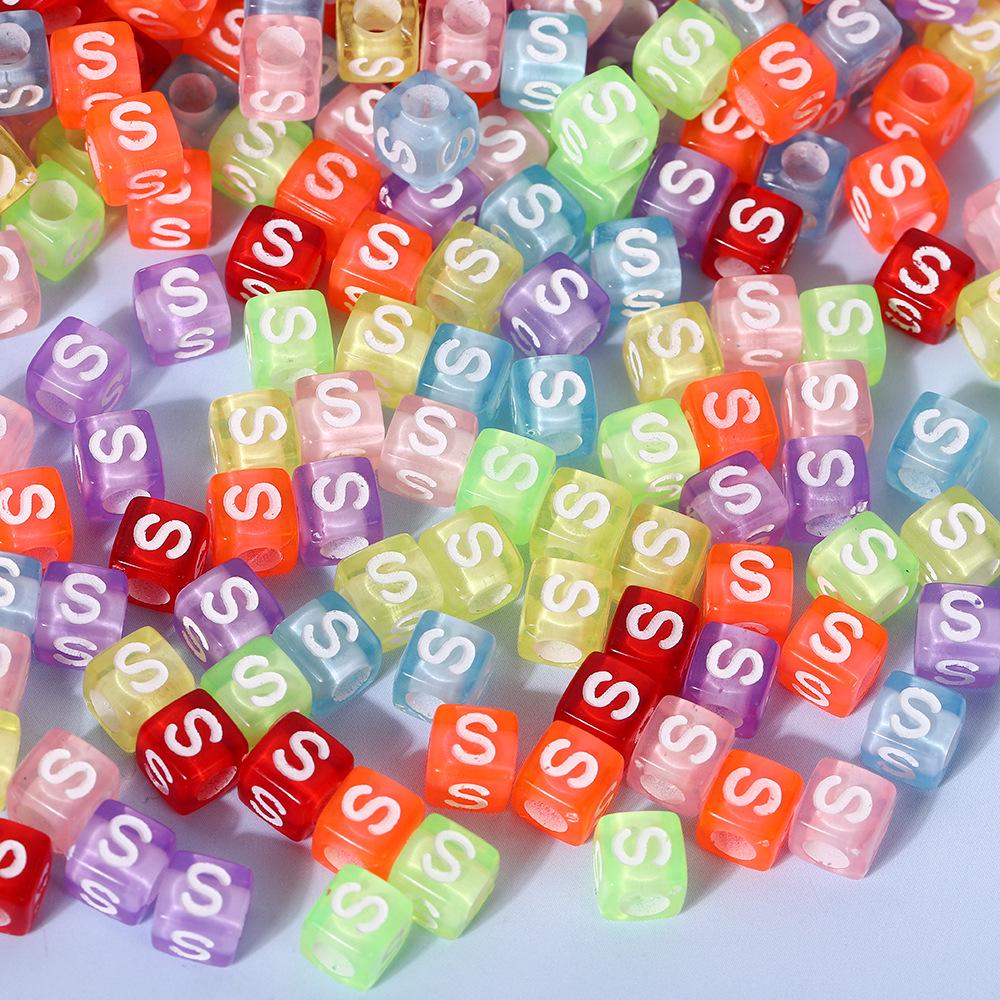 Colorful A-Z Letter Beads for DIY Jewelry & Educational Bracelets