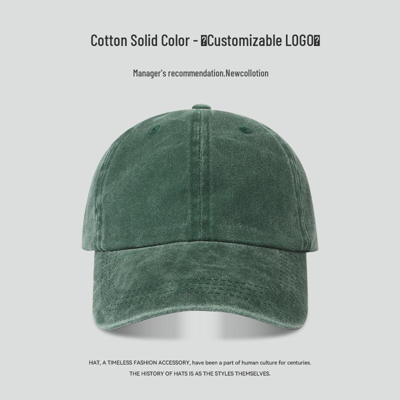 "65cm Unisex Solid Color Baseball Cap with Soft Top, Deepened and Widened Brim for a Slimmer Face Look."