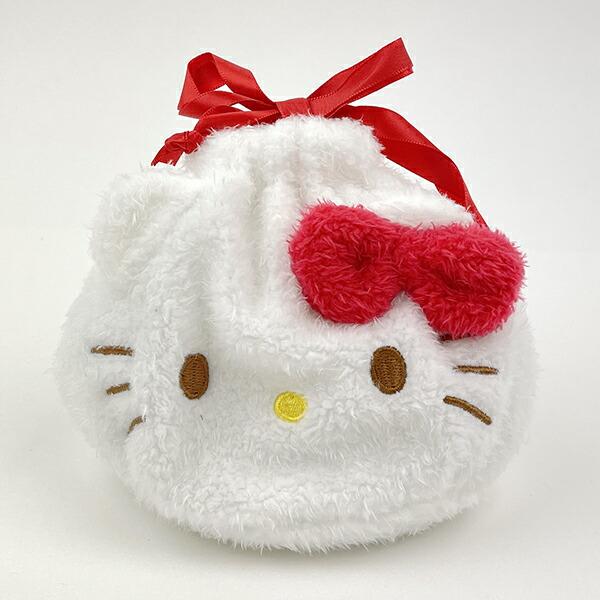 Sanrio Hello Kitty Round Drawstring Pouch Plush