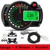 Universal Moto Dashboard LCD Digital Motorcycle Odometer Speedometer Meter Instrument Adjustable 0- 299 KM/H 7colors Backlight