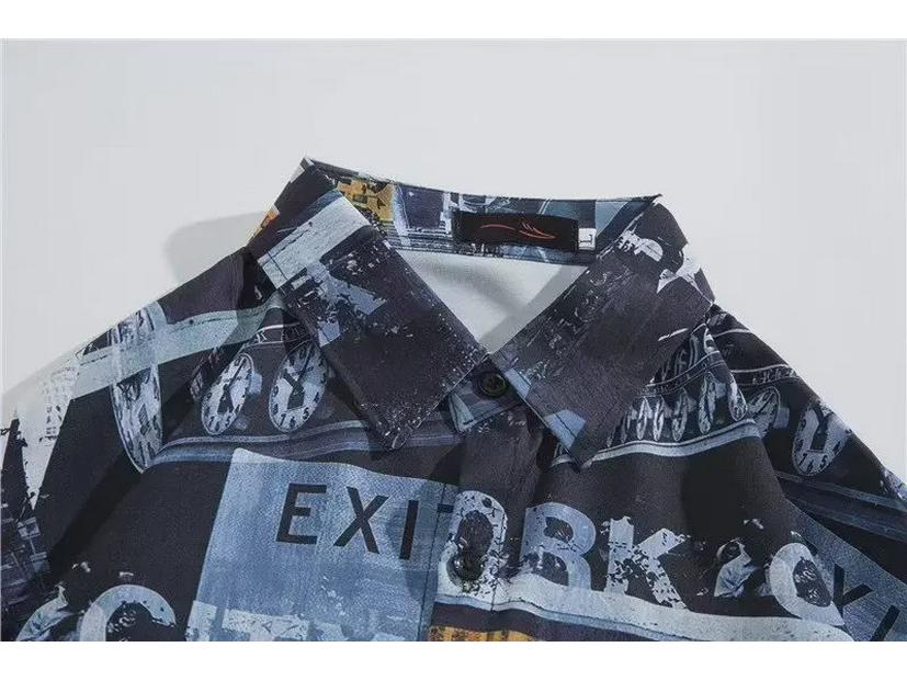 Men's Summer Loose Fit Luffy Pirate King Graffiti Shirt - Trendy Short Sleeve All-Match Style