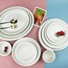 Nordic Style Milky White Ceramic Soup Plate