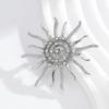 Alloy Sunflower Pin Crafted With Polished Finish Effortlessly Maintenance And Elegant Appeal