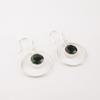 Green Tourmaline Gemstone 925 Sterling Silver Jewelry Handmade Earrings 1.60" EE-5-41