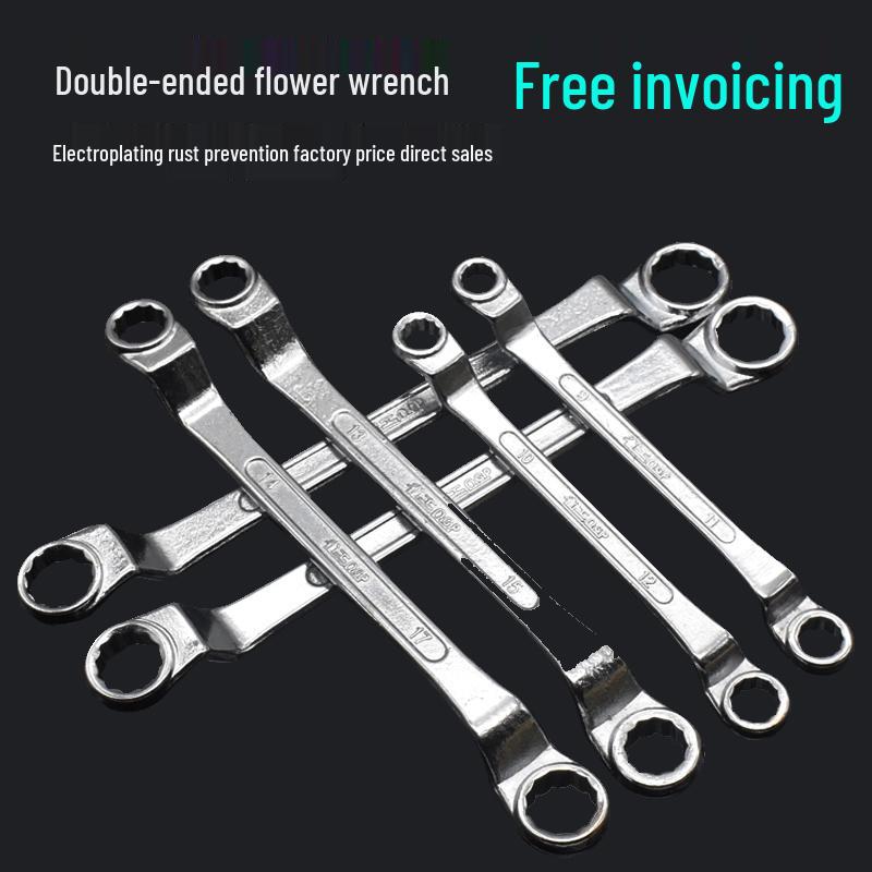 Mirror Finish Double-Ended Box Wrench Set 8-55mm - Automotive Repair Eye Wrench Tool