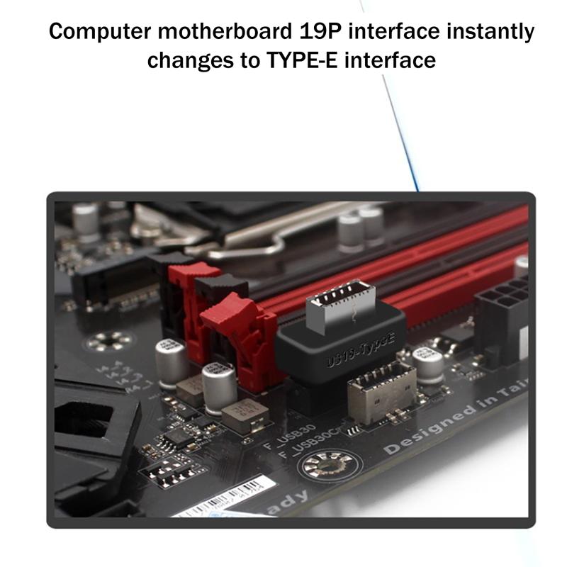 1/2/3Pcs Usb 3.0 19/20-Pin To Type E Adapter - Usb 3.1 Type C Front Panel Header Converter For Motherboard