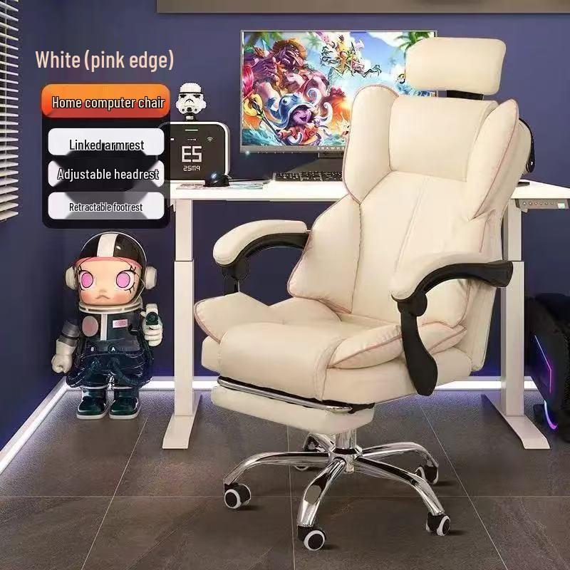 Ergonomic Computer & Gaming Chair - Comfortable Office Chair for Long Sitting, Ideal for Dormitory and University Students.