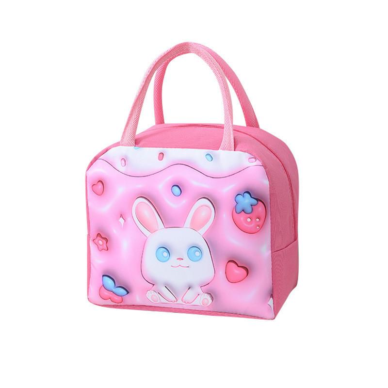 3D Cute Lunch Box Reusable Lunch Bags for Women Cute Lunchboxes Kawaii Animal Lunch Bag Cooler for Picnic Office Work Travel