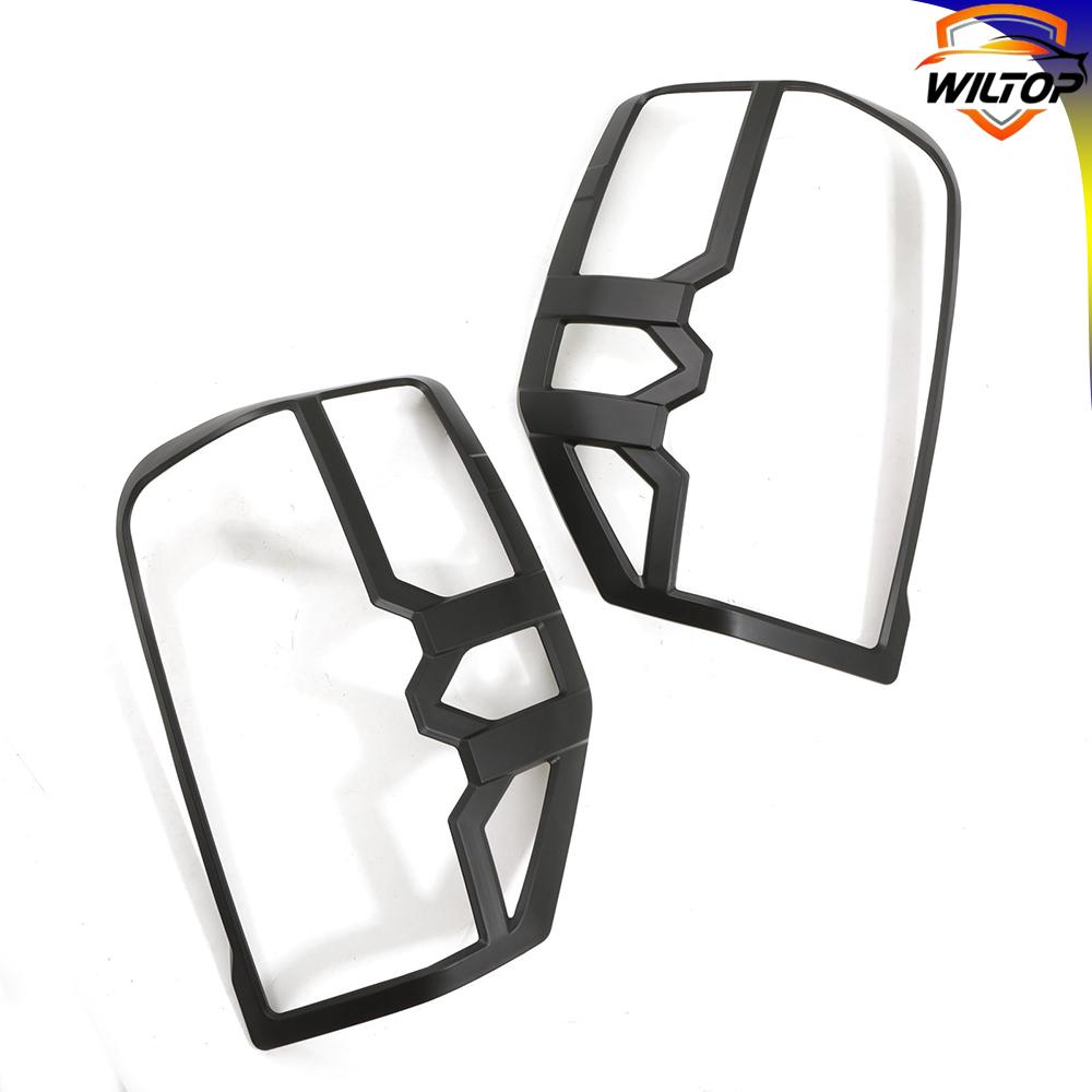 Tail Light Covers For Mitsubishi L200 Triton 2019-2025 Protector Cover ABS Rear Lamp Hoods Car Exterior Accessorie