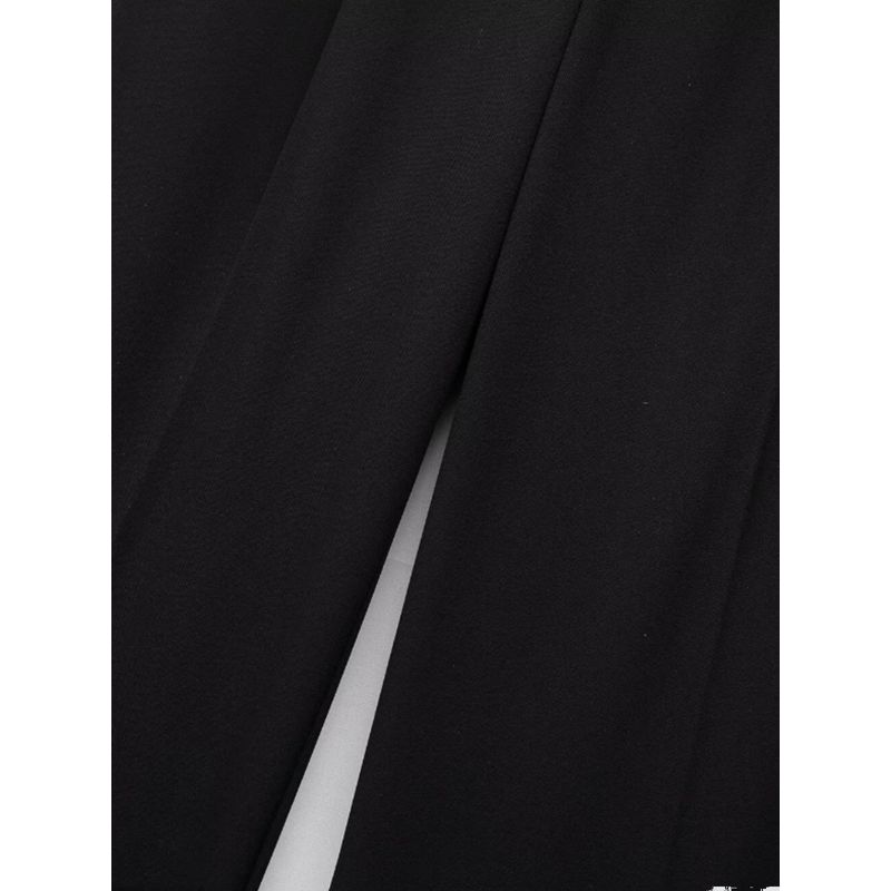 Kaslead Casual Easiest for Match Double Layer Waist Wide Leg Pants