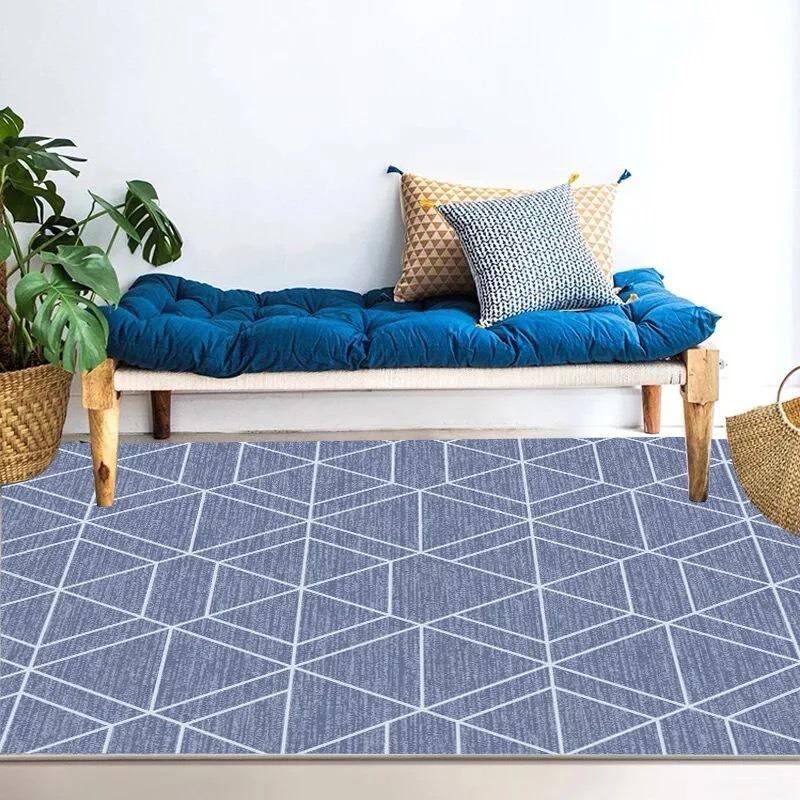 Geometric Abstraction Pattern Carpet Living Room Decoration Hallway Large Size Decor Rugs Bedroom Home Hotel Floor Mat Washable