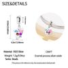 Authentic Original Copper Metal Charm Bead Components Luxury Feathers Valentine's Day Envelope Pendant Bead Component Bead Components Compatible With