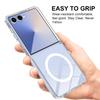 For Samsung Galaxy Z Flip7 5G Clear Phone Magnetic Case TPU+Acrylic Back Cover