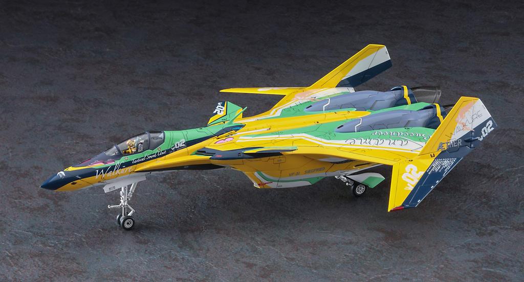 Hasegawa Macross Series Macross Delta the Movie Siegfried Kaname Buccaneer Color Scale Plastic Model 65850 VF-31F 1/72