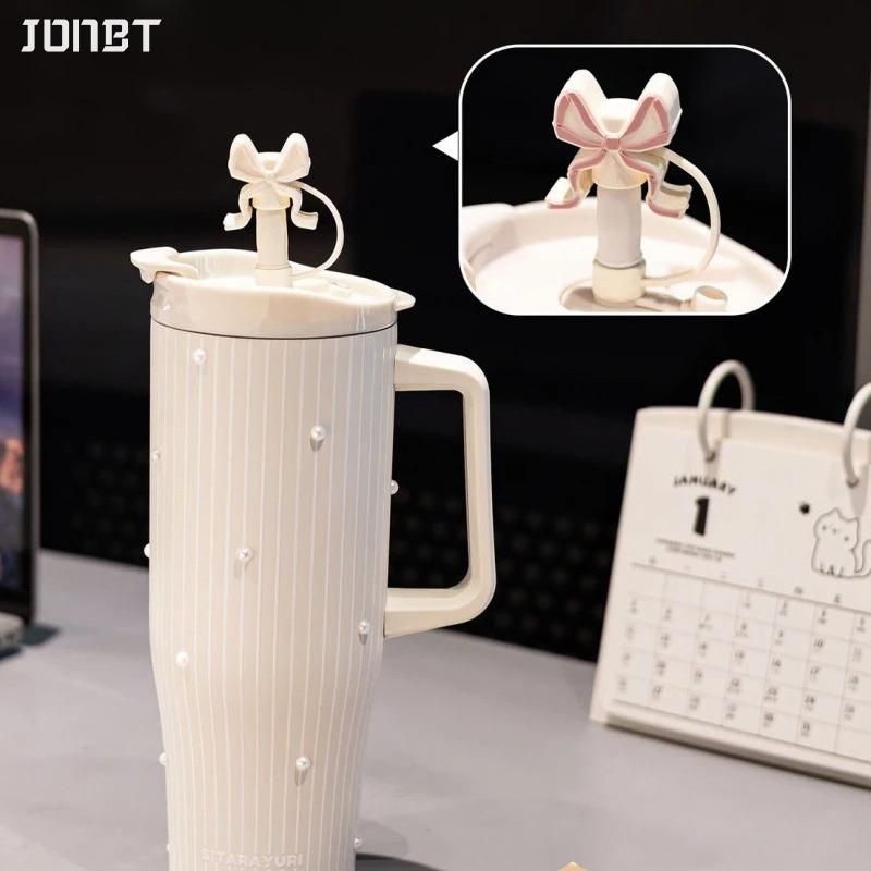 40oz Thermal Water Bottle With Handle and Straw Drinkware Hot Cold Stainless Steel Thermos Portable Car Coffee Cups Thermal Mugs