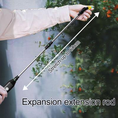 Pulverizator electric Bagheta Pulverizator de gradina alimentat cu baterie Bagheta de pulverizare telescopica cu 2 duze Pulverizator de apa pentru udarea plantelor Spalatorie auto