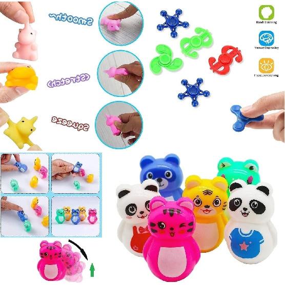 124 Pcs Party Favors for Kids 4-8, Birthday Gift Toys, Goodie Bag Stuffers, Treasure Box Carnival Prizes, Gifts Classroom, Pinata Bags Filler Boys