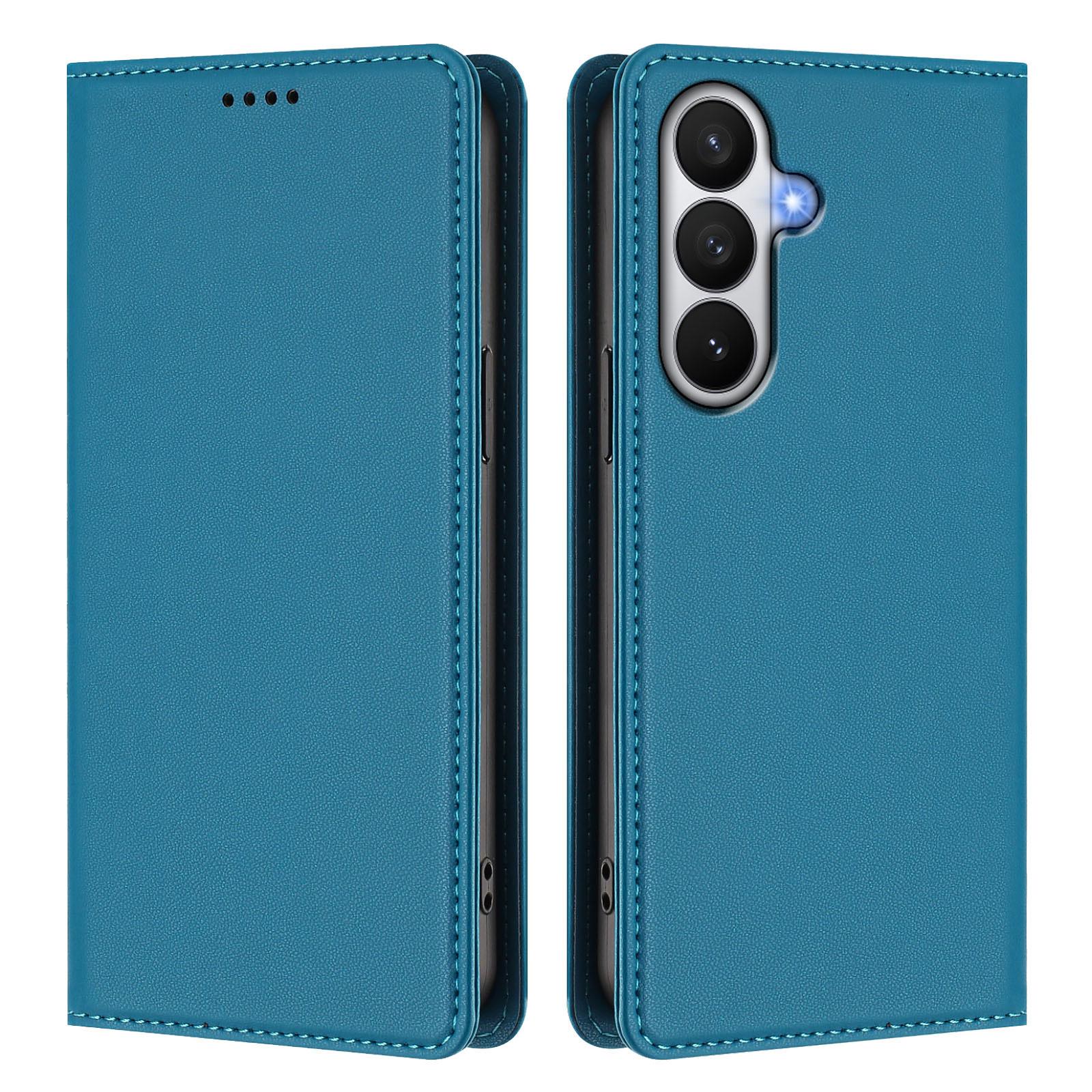 For Samsung Galaxy S26 Leather Wallet Case Magnetic Closure RFID Blocking Phone Cover