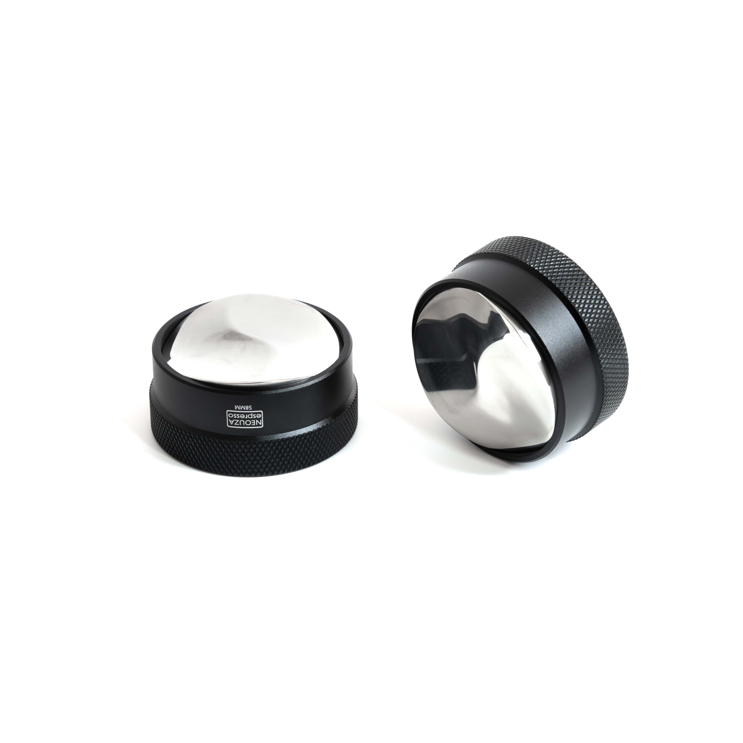 

NEOUZA Coffee Gravity Distributor for Espresso Portafilters, Gravity Dispensing Tool, Automatic Leveling Distributor with S-Shaped Base (58mm)