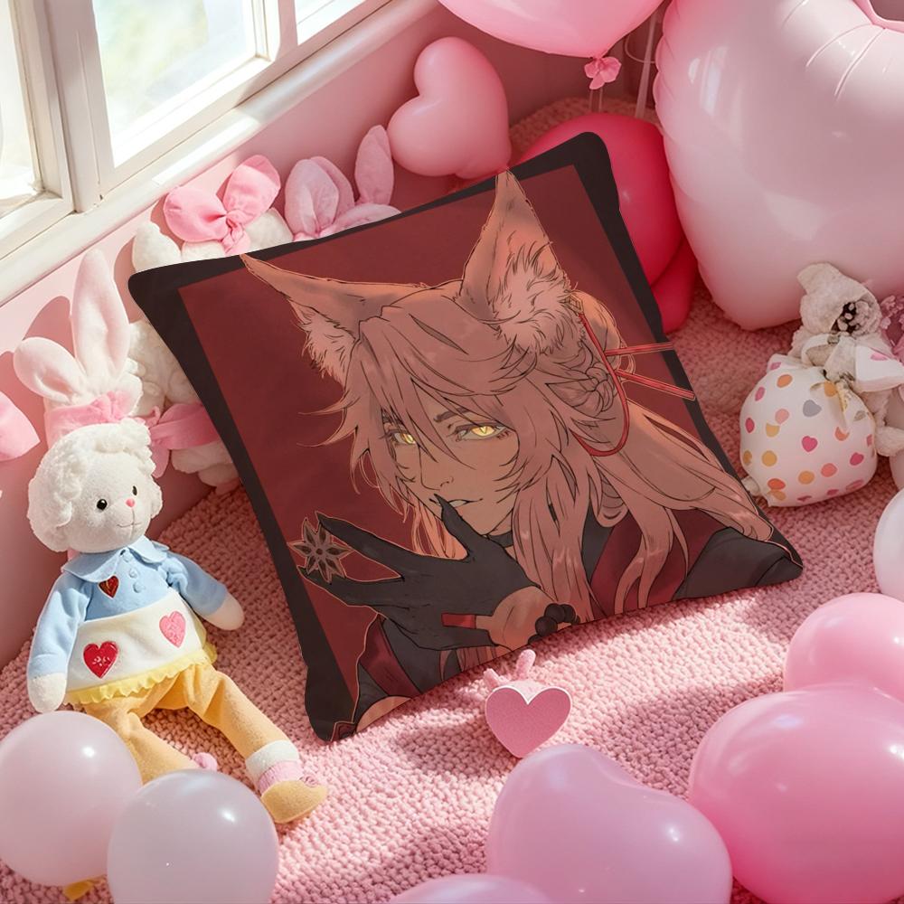 Honkai Star Rail Cushion Cover Pattern Printed Pillowcase for Living Room Sofa Cushion Cover & Bedroom Decor