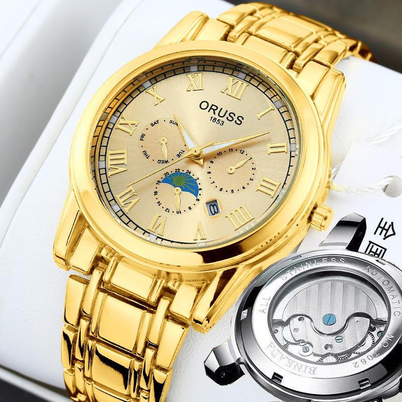 Kuaishou Watch Men S Fake Mechanical Watch Automatic Watch Large Dial Waterproof Luminous