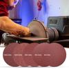 Uxcell Sanding 180 Grit Aluminum Oxide Hook and Loop Round Sander Paper for Sanding Auto Car and Metal 5-Piece 12-Inch Discs, Stick-Back Sandpaper,
