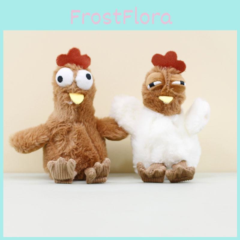 Cute And Cozy Plush Chicken Keychain Perfect Bag Accessory With Egg Laying Design