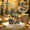 Metal Zodiac Goat Statue Handmade Sheep Ornament 1Pcs Artistic Table Decor for Home Office Souvenir Gift
