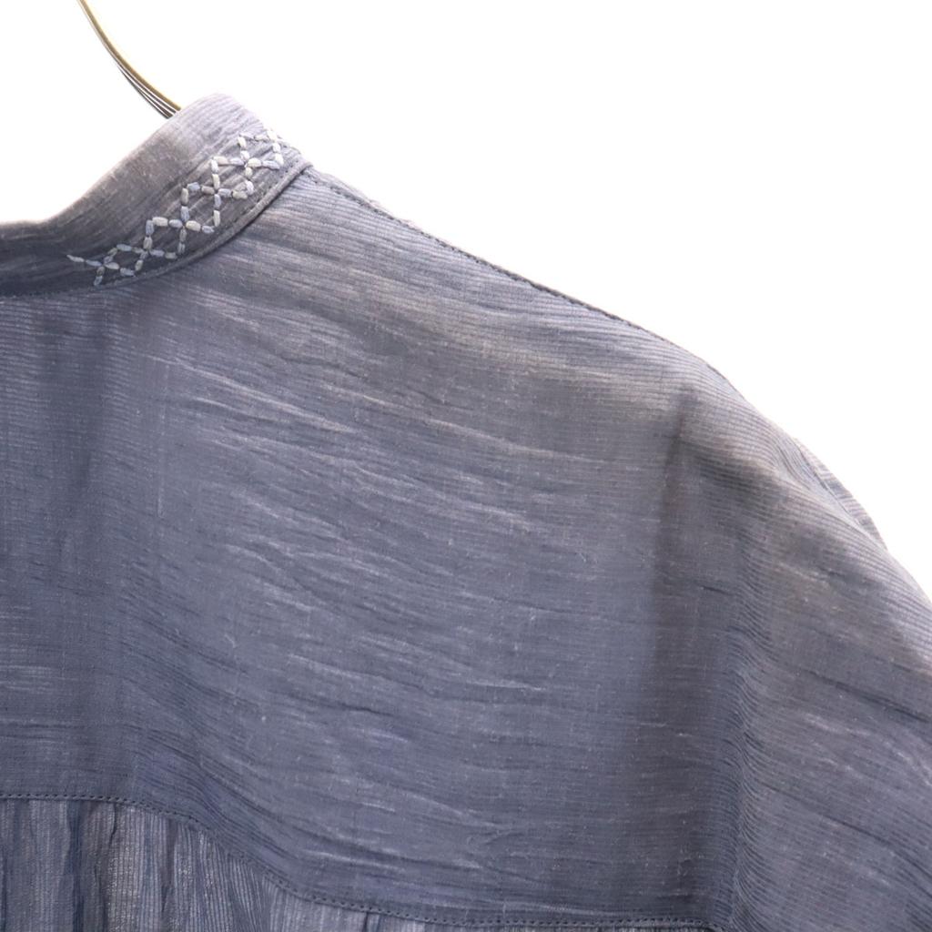 BALENCIAGA SPORT 90s Old Short sleeve Washer processing Band collar shirt Men's Used