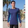 CHARMLEAKS Mens UPF 50+ Long Sleeve Rash Vest Quick Dry Rash Guards Surfing Swim Shirt