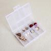 1pc 6 Grids Compartments Plastic Transparent Organizer Jewel Bead Case Cover Container Storage Box For Jewelry Pill Coin Sundry